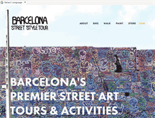 Tablet Screenshot of barcelonastreetstyletour.com